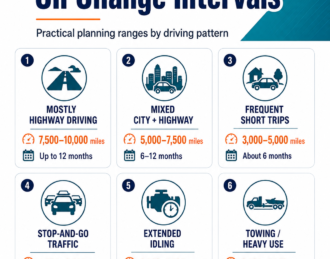 recommended oil change intervals